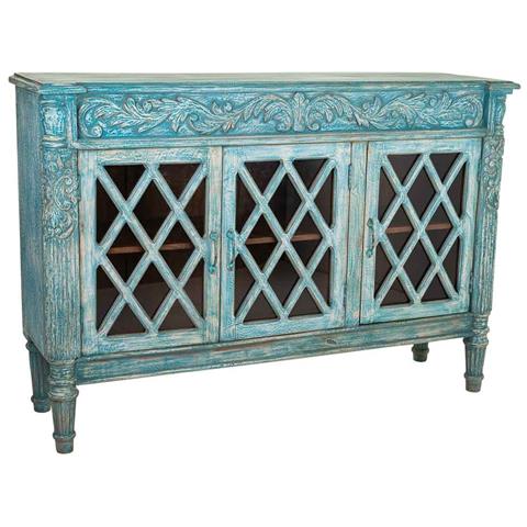 Credenza In Legno Blu 148x44x100 - Foto 1