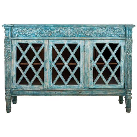 Credenza In Legno Blu 148x44x100 - Foto 2