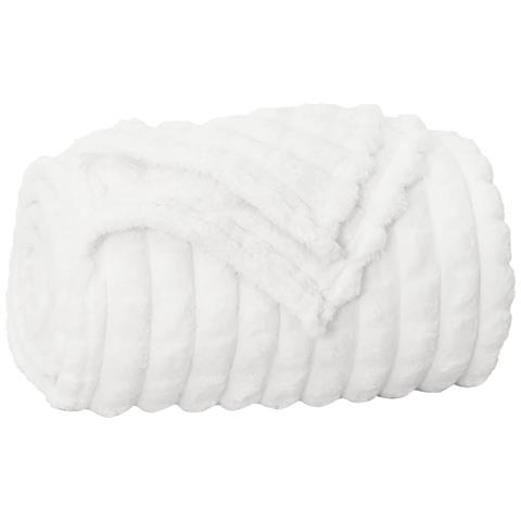 Coperta Bianco 240 x 220 cm Panno - Foto 1