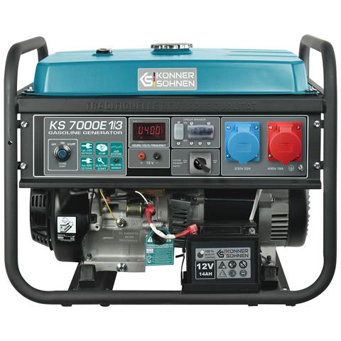 Generatore a benzina """" KS 7000E 1/3 Tensione, V 230/400 Potenza massima /nominale (230V), kW 5.5/5.0 - Foto 4