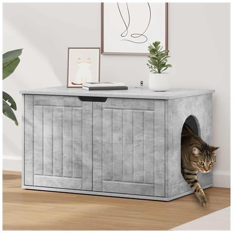 Casa per Gatti Calcestruzzo 85 x 55 x 50,5 cm Legno multistrato - Foto 2