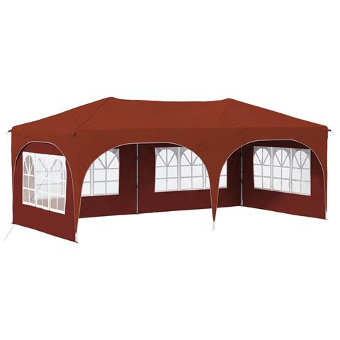 Tenda per feste a pop-up 575 x 288 x 245 cm Terracotta - Foto 1