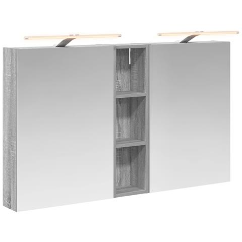 Set di Armadi da Bagno con lo scaffale 3 pcs 120 x 14,5 x 70 cm - Foto 1