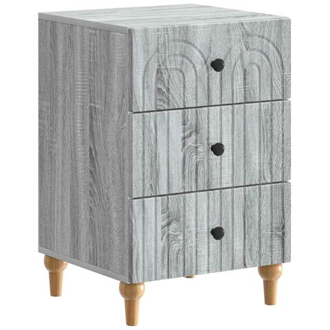 Armadio da Notte con cassetto Grigio Sonoma 43x 41 x 66,5 cm - Foto 1