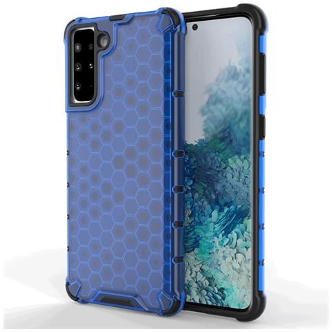 Honeycomb Corpo Con Copertura Colorata E Bumper In Tpu, Per Samsung Galaxy S21+ 5g (s21 Plus 5g), Blu - Foto 1