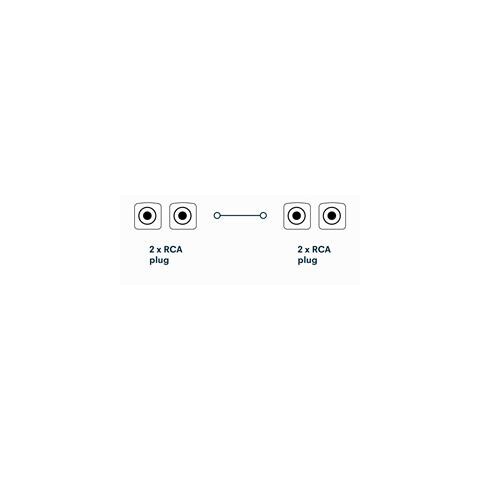ICOC CLC-2R-100 - Cavo audio coassiale 2 x RCA / 2 x RCA alta qualità 10 m - Foto 2