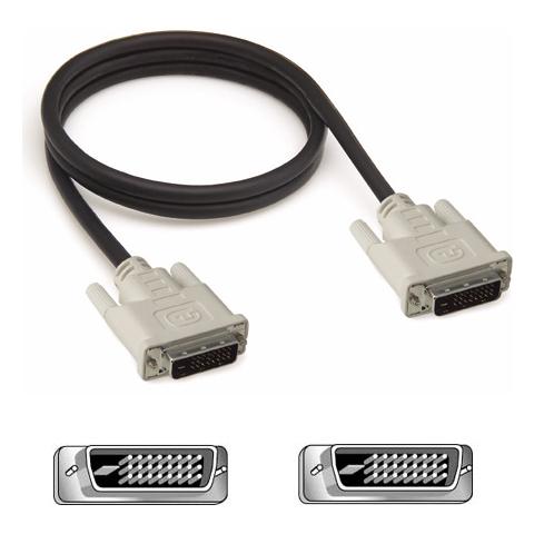 Cavo DVI-D per Collegamento Monitor Colore Nero 1.8 Metri - Foto 1