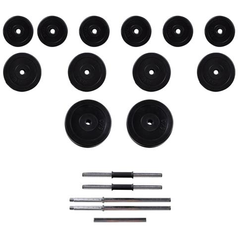 Panca Da Palestra Con Bilanciere E Set Di Manubri 30,5 Kg - Foto 10