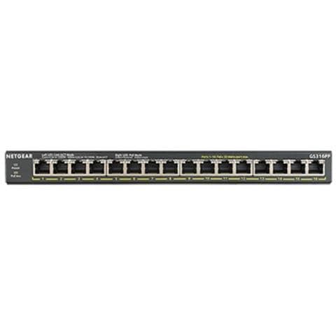 Switch GS316PP 16 Porte Ethernet PoE 10 / 100 / 100 Mbps RJ45 Unmanaged - Foto 2