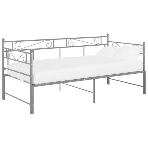 Telaio Divano Letto Estraibile Grigio In Metallo 90x200 Cm - Foto 1