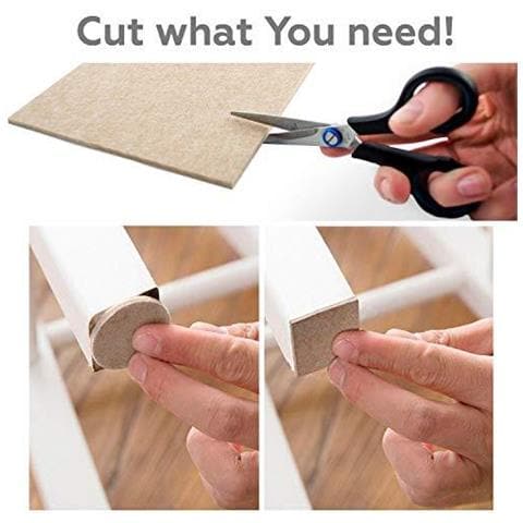 Mobili Pad Piano Protettori Della X-protezione 8 Pcs Premium Feltrini Per Mobili 20x16cm Heavy Duty 5 Millimetri Cut Feltrini Per I Piedi Mobili Necessario - Adhesive Pads Gamba Della Sedia Piano Protezioni - Foto 2