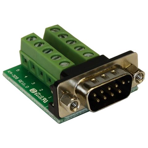 EX-49000, 9p D-SUB, 10p, Maschio / femmina, Verde, Argento, RoHS, 0 - 55 C - Foto 1