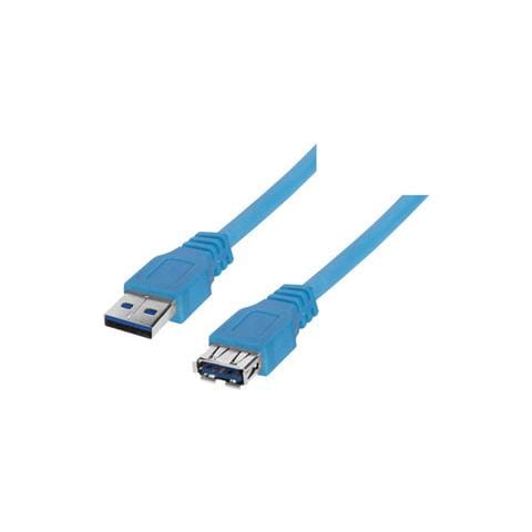 USB 3.0 male / female, 3 m, USB A, USB A, Maschio / femmina, Dritto, Dritto, Nichel - Foto 1