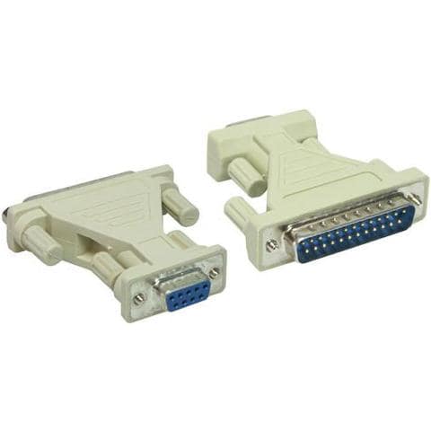 4073, D-Sub 9-pin, D-Sub 25-pin, Maschio / femmina, Bianco - Foto 1