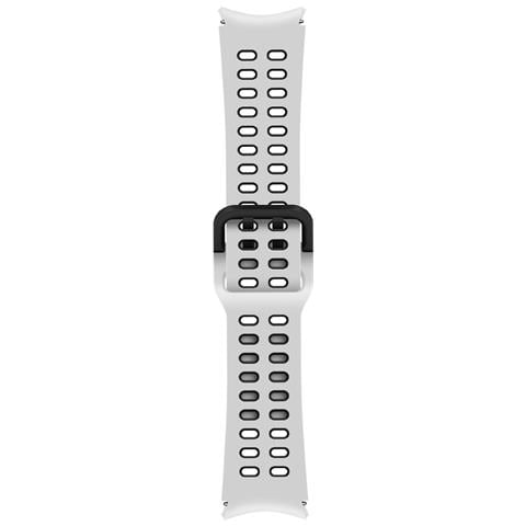 Bracciale Per Galaxy Watch 115mm S /m Extreme Sport Edition In Silicone, Bianco / Nero - Foto 10