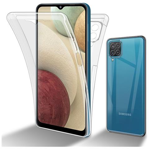 Custodia Compatibile Con Samsung Galaxy A12 / M12 In Transparente - 360° Full Body Copertura Protettiva - Protezione Anteriore E Posteriore, Protezione A Tutto Tondo Con Protezione Del Display - Foto 1