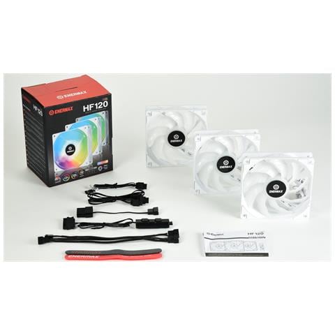 UCHF12PARGB-W-BP3 sistema di raffreddamento per computer Ventilatore 12 cm Bianco 3 pz - Foto 2