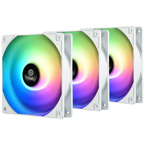 UCHF12PARGB-W-BP3 sistema di raffreddamento per computer Ventilatore 12 cm Bianco 3 pz - Foto 1