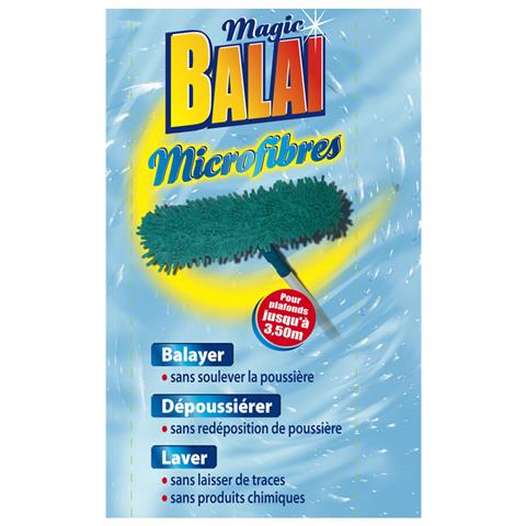 Magic Balai Scopa In Microfibra - - Ultra Assorbente - Testa Snodata - Manico Telescopico - Multiuso - Foto 1