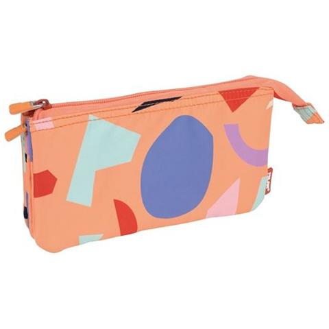 Astuccio Scuola Milan Animals Arancio 22 X 12 X 4 Cm - Foto 1