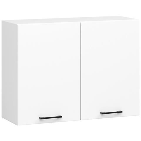 Mobile da cucina pensile OLIWIA, 2 ante, 80x30x58 cm, Colore Bianco - Foto 1