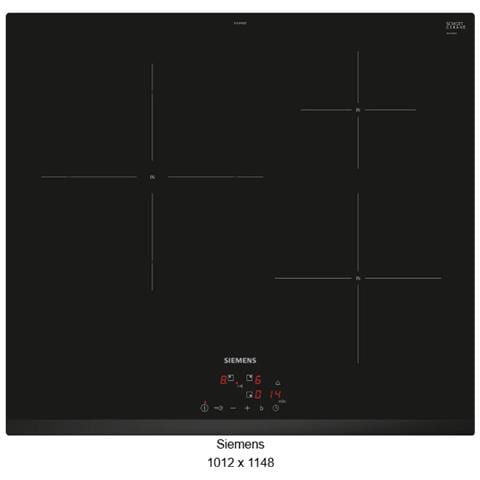 Piano Cottura EU63KBJB5E a Incasso 3 Zona Cottura da 60cm Colore Nero - Foto 1