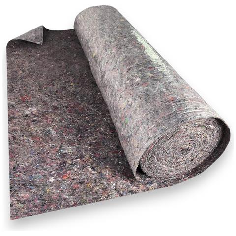 Feltro Protettivo Pavimento Antiscivolo In Fibra Tessile Non Tessuta Per Pittori Rotolo 50 Mt - Foto 1