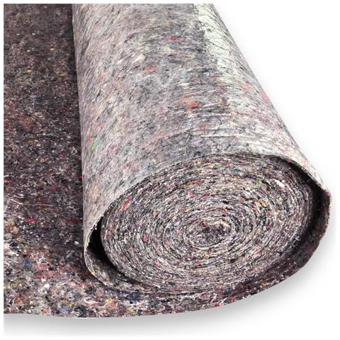 Feltro Protettivo Pavimento Antiscivolo In Fibra Tessile Non Tessuta Per Pittori Rotolo 50 Mt - Foto 2