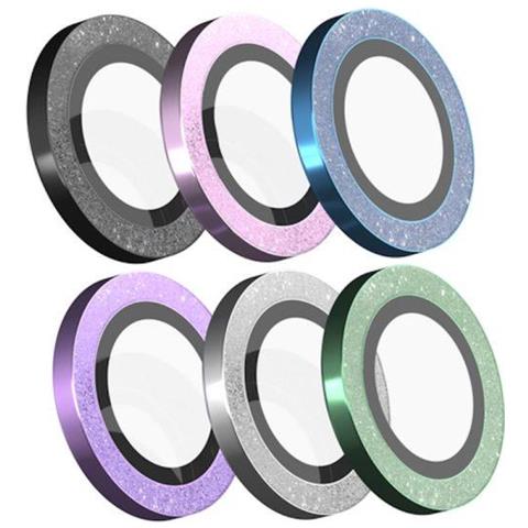 Proteggi lenti diamantate per iPhone14&14 Plus Cornice Nera - Foto 1