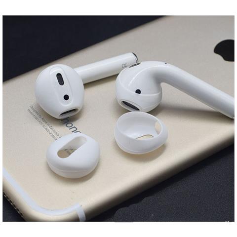 Copri Auricolari In Silicone Per Airpods 1/2 Generazione White - Foto 3