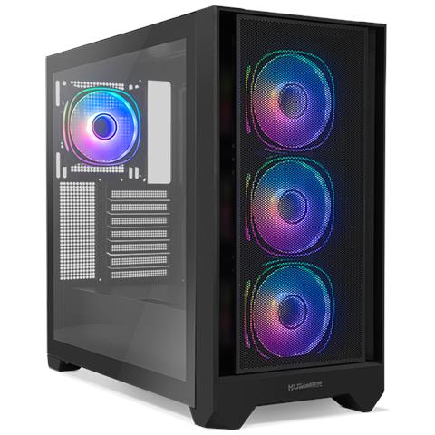 Case Midi Tower NXHUMMERPLASMA Colore Nero - Foto 2