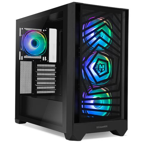 Case Midi Tower NXHUMMERPLASMA Colore Nero - Foto 1