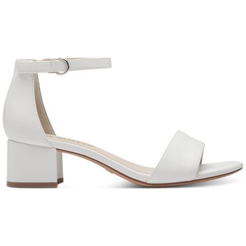 White Matt Casual Part-open Sandals Sandali Sintetico E Tessile Scarpe Donna Bianco Eu 39, 1-28295-42 140 - Foto 2