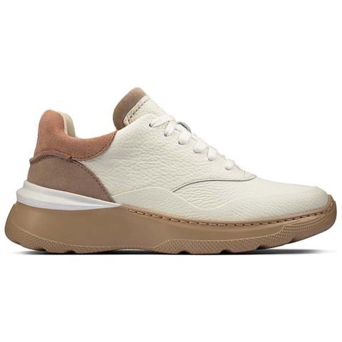 Scarpe Da Donna Sprintlitelace In Pelle Bianca E Marrone 36 - Foto 1