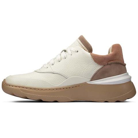 Scarpe Da Donna Sprintlitelace In Pelle Bianca E Marrone 36 - Foto 2