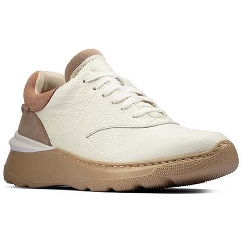 Scarpe Da Donna Sprintlitelace In Pelle Bianca E Marrone 36 - Foto 3