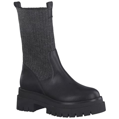 Black Casual Closed Booties Stivaletti Sintetico E Tessile Scarpe Donna Nero Eu 40, 2-26821-29 098 - Foto 2