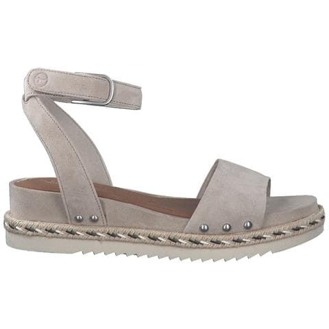 Taupe Casual Open Sandals Sandali Pelle Scarpe Donna Beige Eu 36, 1-28251-20 341 - Foto 1