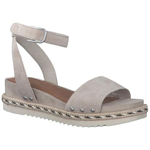 Taupe Casual Open Sandals Sandali Pelle Scarpe Donna Beige Eu 36, 1-28251-20 341 - Foto 2