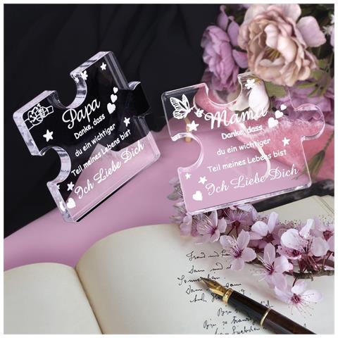 Decorazione Personalizzata In Acrilico A Forma Di Puzzle Per La Festa Della Mamma - Foto 5