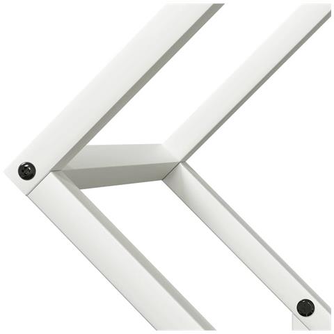 Rastrelliera per Legna da Ardere Bianca 50x25x50 cm - Foto 2