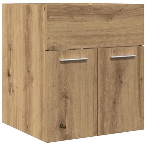 Mobile Lavabo Bagno Artigianale 41x38,5x46 Cm In Truciolato - Foto 2