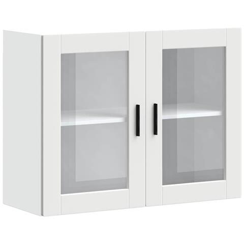 Pensile Da Cucina Con Porta In Vetro Porto Bianco - Foto 2