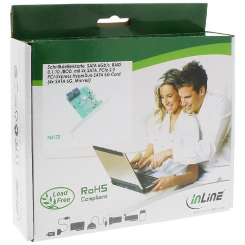 Scheda Controller HDD 4X SATA 6 GB /S Nero - Foto 3