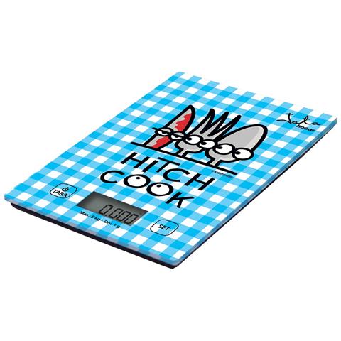 Mod. 732K Blu Superficie piana Rettangolo Bilancia da cucina elettronica - Foto 2