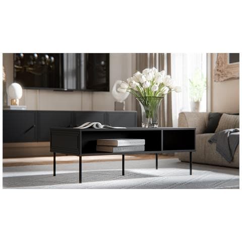 PALAZZO BIS tavolo /latrina 110x60x40 nero opaco - Foto 2