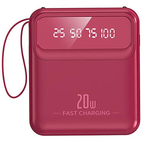 Powerbank 10000mah 20w Con Display Led / Torcia / Cavi Compatti - Foto 1