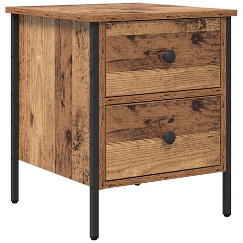Comodino in Legno Invecchiato 40x42x50 cm Legno Ing. - Foto 1