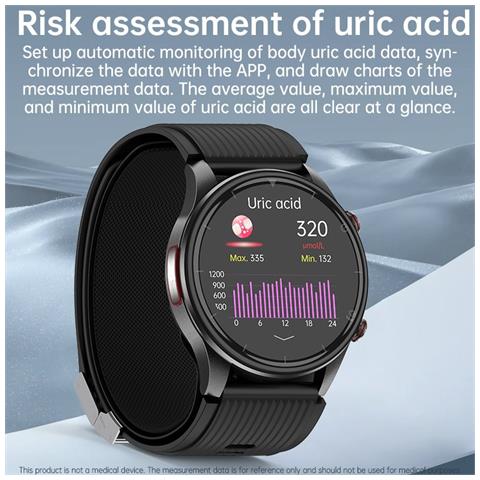 Smartwatch Amoled Con Pressione Sanguigna, Ecg, Chiamata Bluetooth, Ossigeno Nel Sangue E Funzione Sos - Foto 2
