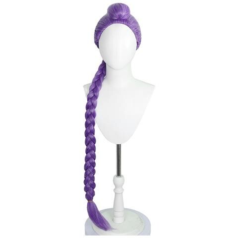 Parrucca Cosplay Viola: Capelli Sintetici Termoresistenti Per Anime E Feste - Foto 1